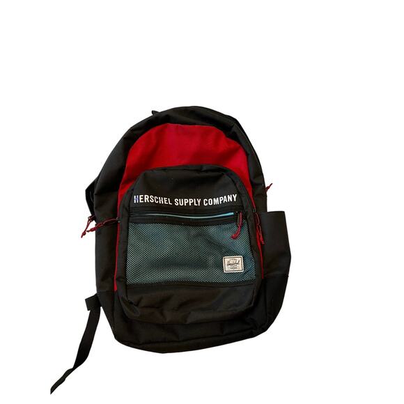 Herschel Supply Co Red Black Teal Backpack